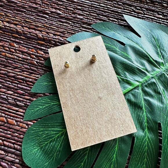 BOGO FREE POST LB Fan shape crystal stone earrings - Picture 6 of 6